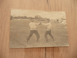 Carte Photo Militaire Militaria Camp Aérostiers? Au Fond Ballon Dirigeable - Ausrüstung