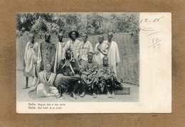 CPA - GUINE-BISSAU-PORTUGUEZA - GEBA - Regulo Fula - Le Roi Fulah Et De Sa Suite En 1907 - Guinea Bissau