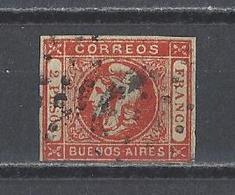 ARGENTINE BUENOS AIRES.  YT    N° 14  Obl  (signé)  1859 - Buenos Aires (1858-1864)