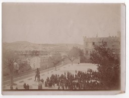 Photo Originale XIXème VILLEFRANCHE Sur Mer Place D'armes - Anciennes (Av. 1900)