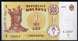 Moldova 2015 / Banknote 1 Leu / Kapriyansky Monastery / UNC - Moldavie