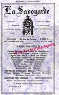 75- PARIS- RARE BUVARD ASSURANCES MUTUELLES LA SAVOYARDE -39 RUE DE MOSCOU- IMPRIMERIE PASCAL COURBEVOIE - Bank En Verzekering