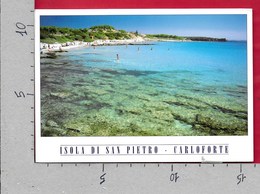 CARTOLINA VG ITALIA - Isola Di San Pietro - CARLOFORTE - Spiaggia Guidi - 11 X 16 - ANN. 2003 PRESIDENZA UNIONE EUROPEA - Carbonia