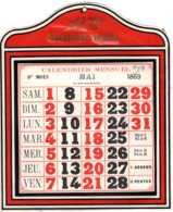 CALENDRIER MENSUEL  DE 1970  Second Emprire Napoléon III   Fév 2019  FEVR 2019 ABL 7 - Groot Formaat: ...-1900