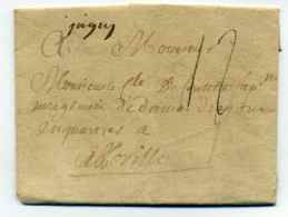 MP JOIGNY  Manuscrit Lenain N°1 / Dpt 83 Yonne / Taxe Manuscrite 12 Sols - 1701-1800: Voorlopers XVIII
