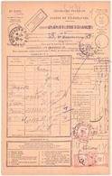 BORDEAUX Gironde 33 Bordereau Valeur Recouvrée 1485 Taxe 58  Formule Entiere Ob 1931 - 1859-1959 Cartas & Documentos