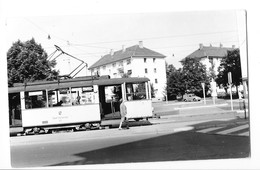 KARLSRUHE (Allemagne) Photographie Format Cpa Tramway électrique 1966 - Karlsruhe