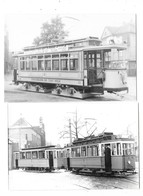 BERLIN SCHMOECKWITZ  (Allemagne) Deux Photographies  Tramways électriques 1973 Et 1976 - Schmoeckwitz