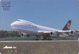 Carte Prépayée Japon - Aviation AVION - LUFTHANSA / GERMANY - Airlines Japan Airplane Quo Card - Flugzeug Karte 2195 - Avions