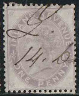 GB 1871 Fiscaux Yv. N°5 - 1p Violet - Oblitéré - Steuermarken