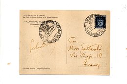 LAB553 - SAN MARINO 1946, 1° Convegno Filatelico - Storia Postale