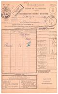 MAZAGAN Maroc 1930 Bordereau Valeur Recouvrée 1485 ENTIEREMENT Recouvré Donc Sans Timbre Taxe Type 04 - Autres & Non Classés