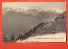 VAV-26 La Creusaz Sur Salvan, Chaine Du Mont-Blanc Circulé Vers La France En 1906. Phototypie 11237 - Salvan