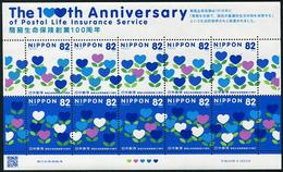 Japan 2016 The 100th Anniversary Of Postal Life Insurance Service Stamp Sheetlet MNHH - Ongebruikt