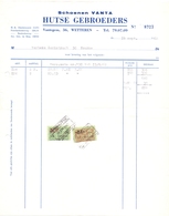 Factuur Facture - Schoenen - Schoenfabriek Vanta - Hutse Gebroeders - Wetteren 1962 - Textile & Clothing