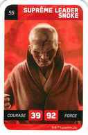 N° 56 SUPREME LEADER SNOKE < CARTE STAR WARS LECLERC 2018 - Star Wars