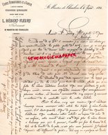 50- ST SAINT MARTIN DE CHAULIEU- RARE LETTRE 1886 MANUSCRITE SIGNEE L. HEBERT - FLEURY- FERRONNERIE QUINCAILLERIE - 1800 – 1899