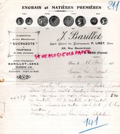 89- SENS - RARE LETTRE MANUSCRITE J. BARILLOT-ENGRAIS AGRICULTURE -SUCRAZOTE- 25 RUE BENOIT VOISIN-1916 - Landwirtschaft