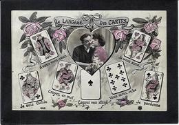 CPA Cartomancie Jeu De Cartes Carte à Jouer Playing Cards Chiromancie Non Circulé Langage - Cartes à Jouer