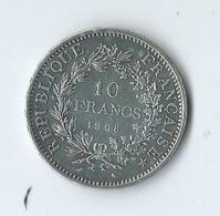 10 Francs Argent Hercule 1968 - 10 Francs