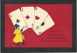 CPA Jeu De Cartes Carte à Jouer Playing Cards écrite - Cartes à Jouer