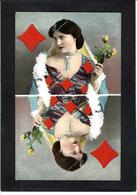 CPA Jeu De Cartes Carte à Jouer Playing Cards Non Circulé Surréalisme Femme Girl Woman - Cartes à Jouer