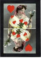 CPA Jeu De Cartes Carte à Jouer Playing Cards Non Circulé Surréalisme Femme Girl Woman - Cartes à Jouer