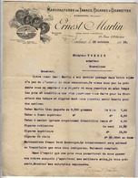 ERNEST MARTIN    BORDEAUX  Manufacture De Tabacs Et Cigares à Rosendaal Offre Du 13 Octobre 1919 - Netherlands