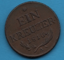 AUSTRIA 1 Kreuzer 1816 A  FRANZ II	 KM# 2113 - Austria