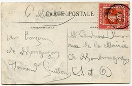 !!! 10 C SEMEUSE SUR PORTE TIMBRE DIEU PROTEGE LA FRANCE SUR CPA - Storia Postale