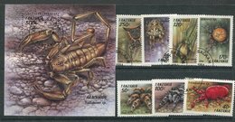 Tanzanie Ob   B14 - Lot 4  - Scorpion , Araignées.+ Timbres - Araignées