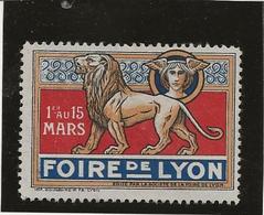 VIGNETTE FOIRE DE LYON 1920 - Toerisme (Vignetten)