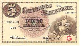 Sweden  5 Kronor  1952 - Schweden