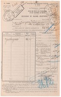 LOUGA Sénégal Conakry Guinée 1929 Bordereau Valeur Réexpédiée Recouvrement Formule 1499 Frais Non Matérialisés/document - Covers & Documents
