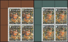 GIBRALTAR 2019 - EUROPA 2019 - -"AVES - BIRDS/WILDLIFE - VÖGEL - OISEAUX"- PERDIZ BARBARY - DOS BLOCS De 4 - 2019