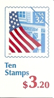 UNITED STATES (USA), 1995, Booklet 225, 10x32c Flag - 1981-...