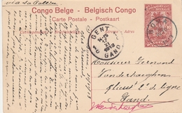 Congo Belge Entier Postal Illustré Pour La Belgique 1913 - Stamped Stationery