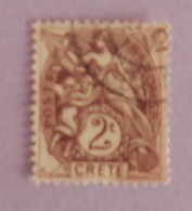 CRETE BUREAU FRANCAIS  YT 2  OBLITERE ANNEE 1902/1903 - Used Stamps