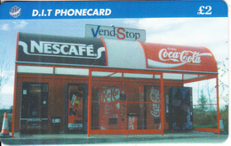 UK - Nescafe, Coca Cola, D.I.T. Prepaid Card 2 Pounds, Exp.date 01/07/97, Mint - Publicidad