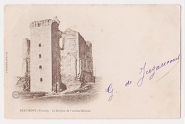 Ancètre BEAUMONT Vienne -  Donjon -signature G De JUZANCOURT - Availles Limouzine