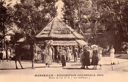 MARSEILLE Exposition Coloniale De 1922 - Cour Interieure Du Palais De L'A. O. F (avec Dromadaire) - TBE - 2 Scans - Internationale Tentoonstelling Voor Elektriciteit En Andere