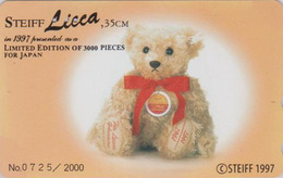 Rare TC Japon / 110-011 - Jouet - OURS NOUNOURS - STEIFF TEDDY BEAR * GERMANY Rel. ** Japan Phonecard 2000 EX - 700 - Spelletjes