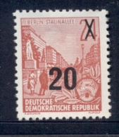 Germany DDR 1954 Agricultural Workers Surcharges 20pf On 24pf MUH - Autres & Non Classés