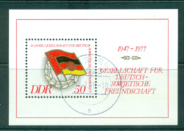 Germany DDR 1977 German-Soviet Frienship MS CTO Lot57830 - Other & Unclassified