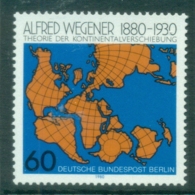 Germany Berlin 1980 Alfred Wegener, Map MUH - Andere & Zonder Classificatie