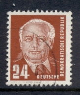 Germany DDR 1952-53 Pres. Wilhelm Pieck 24pf FU - Andere & Zonder Classificatie