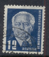 Germany DDR 1952-53 Pres. Wilhelm Pieck 12pf FU - Andere & Zonder Classificatie