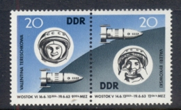 Germany DDR 1963 Russian Cosmonauts MUH - Autres & Non Classés