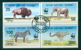 Batum 1994 WWF Animals, Blk4 CTO - Batum (1919-1920)