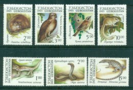 Uzbekistan 1993 Fauna, Birds, Reptiles MUH - Other & Unclassified